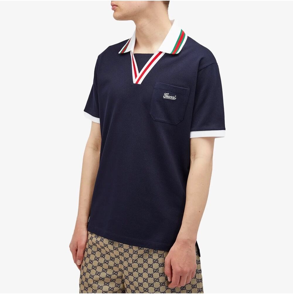 Gucci Men’s Skipper Collar Polo Size:XXL